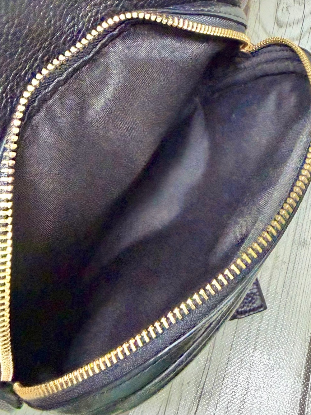 PRE LOVED Coach Court Black Pebbled Leather Backpack - Picture 9 of 12